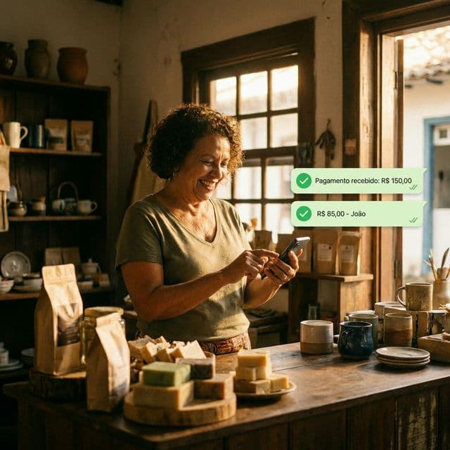 Cobrança pelo WhatsApp