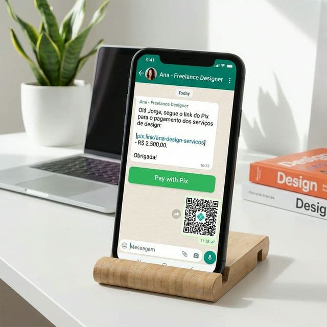 Freelancer cobrando via Pix